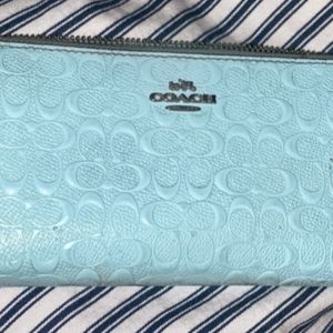 Baby Blue Coach Tote Bag